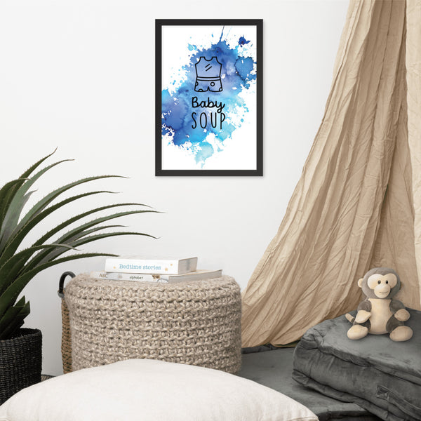 BABY SOUP SPLASH B | Framed poster