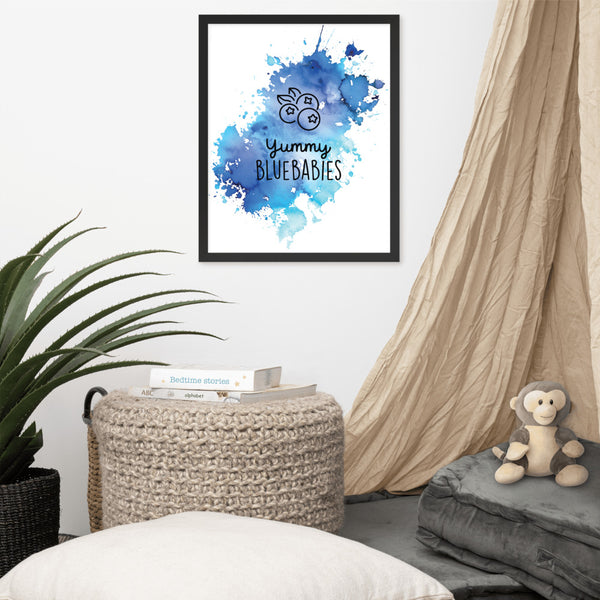 YUMMY BLUEBABIES SPLASH B | FRAMED POSTER