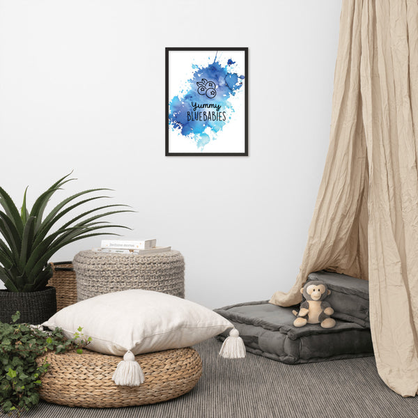 YUMMY BLUEBABIES SPLASH B | FRAMED POSTER