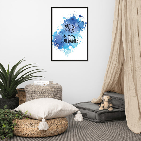 YUMMY BLUEBABIES SPLASH B | FRAMED POSTER