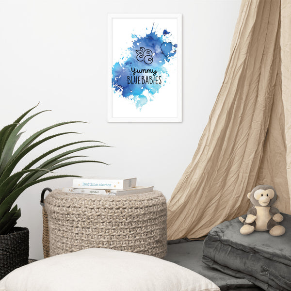 YUMMY BLUEBABIES SPLASH B | FRAMED POSTER