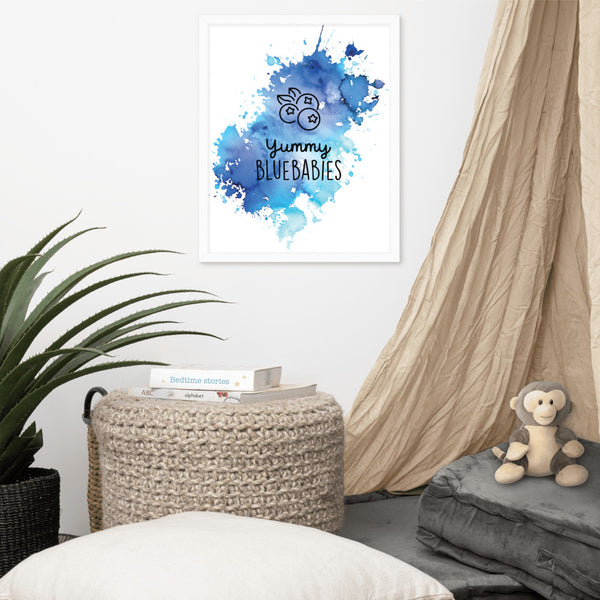 YUMMY BLUEBABIES SPLASH B | FRAMED POSTER