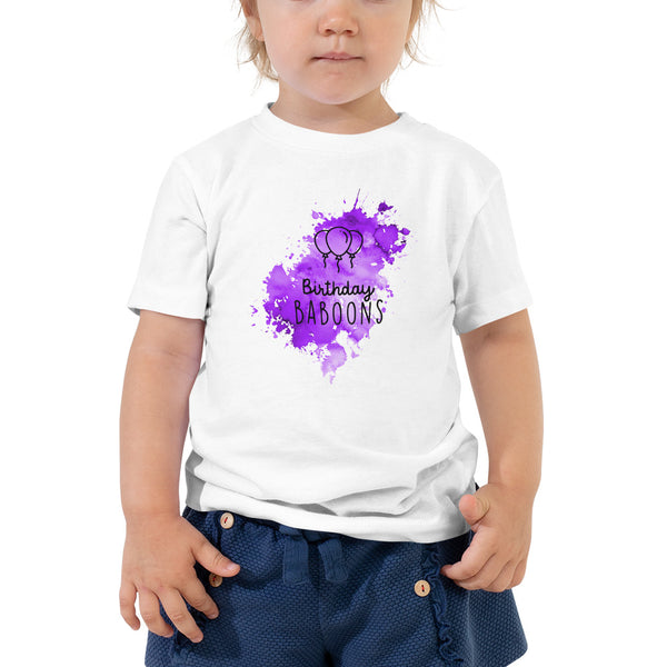 BIRTHDAY BABOONS SPLASH P | TODDLER T-SHIRT